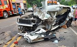 Grave acidente de trânsito deixa dois feridos na SC 163, em Itapiranga