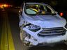 Colisão deixa motociclista gravemente ferido na BR-282 em SMO; vídeo