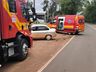 Colisão entre dois carros deixa duas mulheres feridas na SC-163 em Iporã do Oeste