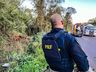 Jovem sofre ferimentos em saída de pista na BR-282; vídeo