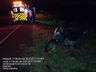 Saída de pista deixa motociclista ferido na SC-160