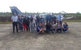 Projeto leva jovens conhecer Aeroclube e aviões em SMOeste 