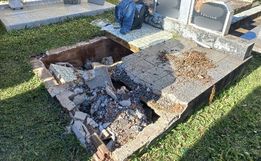 Polícia encontra mochila com produtos furtados escondida em cemitério de São José do Cedro