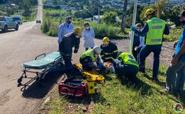 Idosa é atropelada em São Miguel do Oeste; confira o vídeo