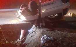 Homem morre em capotamento de veículo na BR 163