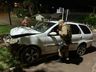 VÍDEO: Condutor perde controle e carro bate em uma árvore em SMOeste 