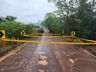 Bombeiros interditam ponte na SC-283 em Itapiranga