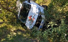 Motorista da Saúde capota veículo ao desviar de animais na BR 163