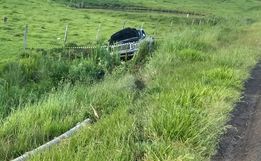 Saída de pista deixa uma pessoa morta e outra ferida na BR-163 no Paraná