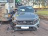 Colisão envolve camioneta e caminhão no trevo de acesso à Palma Sola na SC-305