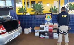 Vinho importado irregularmente é apreendido na BR 163 em Guaraciaba