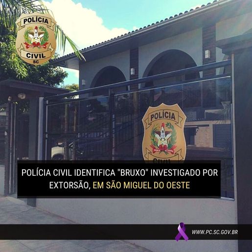 Polícia Civil identifica “BRUXO” investigado por extorsão em SMO