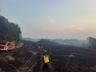 Bombeiros combatem dois incêndios em vegetação no interior 