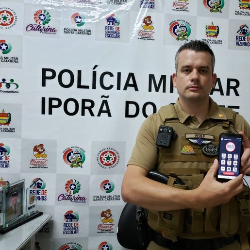VÍDEO: Nova ferramenta da Polícia Militar, PMSC Cidadão, tem mais de 40 cadastros em Iporã do Oeste