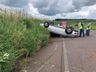 Motorista sofre escoriações em capotamento na SC-160 