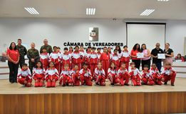Pelotão Mirim completa 34 anos e recebe homenagem na Câmara de São Miguel do Oeste