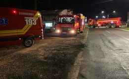 Princípio de incêndio mobiliza Bombeiros em São Miguel do Oeste