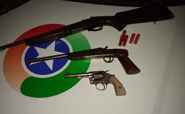 Armas são apreendidas em ocorrência de violência doméstica em São Miguel do Oeste
