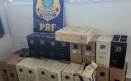 PRF apreende 160 garrafas de vinhos importados ilegalmente em Guaraciaba