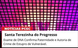 Exame de DNA confirma  paternidade e autoria do crime de estupro de vulnerável