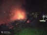 Galpão fica parcialmente destruído por incêndio no interior de Itapiranga