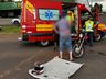 Colisão lateral deixa motociclista ferida em São Miguel do Oeste 