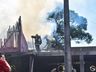 VÍDEO: Casa é destruída por incêndio em São Miguel do Oeste