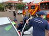Bombeiros resgatam vítima após colisão lateral no centro de SMOeste