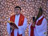 Celebração de Domingo de Ramos é transmitida pela Peperi e sem presença de fiéis 