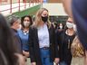 Vice-governadora visita escola cívico-militar em SMOeste e pais pedem volta das aulas presenciais