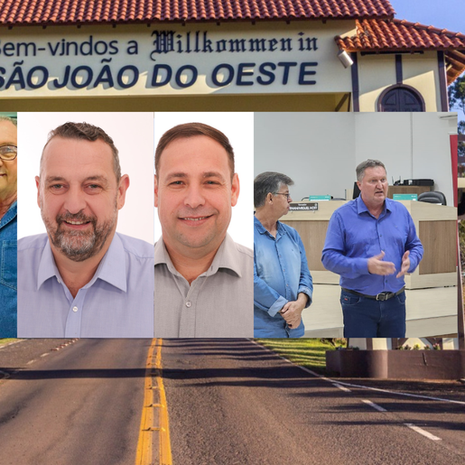 Pela primeira vez São João do Oeste terá três candidatos a prefeito 