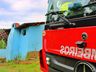 Incêndio destrói residência no interior de São Miguel do Oeste