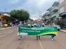 Linha do tempo sobre agricultura e indústria foi trabalhado no desfile cívico