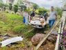 Homem sofre ferimentos em capotamento de veículo no interior de Itapiranga
