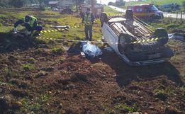 Motorista  morre em saída de pista na SC-161
