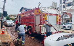 Tubulação apresenta problemas no centro de Itapiranga