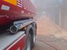 Bombeiros de São José do Cedo registram incêndio em deposito de maravalha