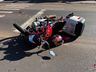 Motociclista fica ferida em acidente no Bairro São Jorge, em SMOeste