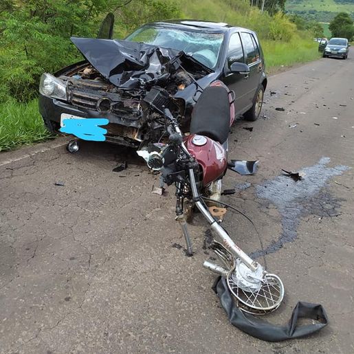 Motociclista morre após colisão frontal contra veículo na PR-180 