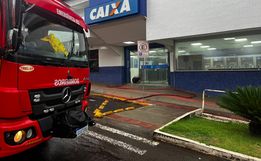 VÍDEO: Sistema de segurança da Caixa gera fumaça e bombeiros são acionados em SMO 