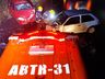 Acidente entre carros e caminhão deixa um ferido na BR 282, em Maravilha 