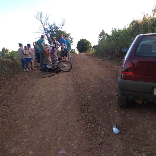 Adolescente fica ferido em acidente no interior de São José do Cedro