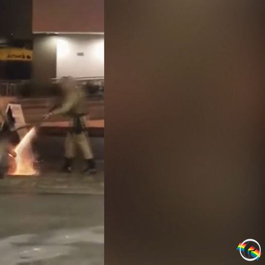 VÍDEO: Após agredir PMs, homem é preso em Santa Catarina