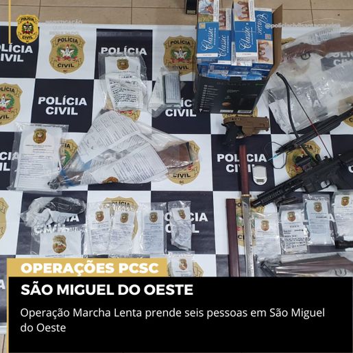 Seis pessoas são presas em ação que investiga furto de trator da prefeitura de SMOeste 