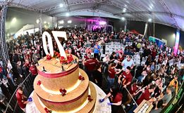 Ato festivo celebra os 70 anos de São Miguel no parque de Exposições