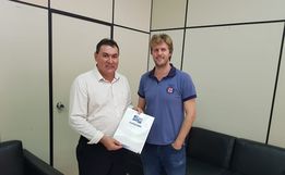 Prefeito de Guaraciaba participa de audiência junto à Funasa