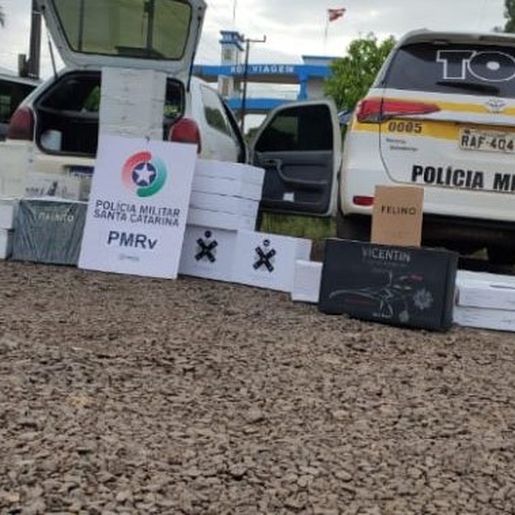 PMRv apreende veículo e mercadorias avaliados em mais de R$64 mil em Palma Sola