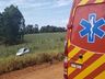 Motorista sofre escoriações em capotamento no interior de São José do Cedro