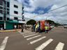 Motociclista fica ferido em colisão contra carro no bairro Sagrado Coração