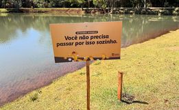 São José do Cedro espalha mensagens de esperança no Lago Municipal em campanha do Setembro Amarelo